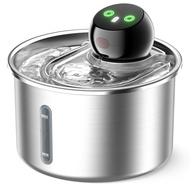 3L Stainless Steel Pet water Fountain for Cat Dog Water Dispenser Automatic Wireless Sensor Recharge