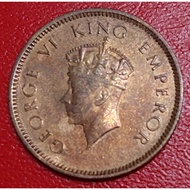 George VI King Emperor One Quater ANNA 1939 Rare Coin 乔治六世国王皇帝 《 四分之一安娜 》1939 年稀有硬币