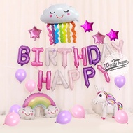 Birthday Decoration Package Cloud Decoration/Decoration Balloon Package/pink unicorn Horse Decoration Balloon set