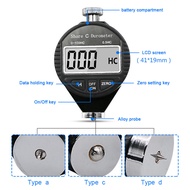 Shore A/cd เครื่องทดสอบความแข็งยางพลาสติกยางซิลิโคนเครื่องมือทดสอบ Digital Durometer จอแสดงผล LCD 0-