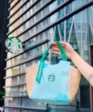 ✫ พร้อมส่ง‼️ กระเป๋าสะพายข้าง กระเป๋าหิ้ว Starbucks ✫