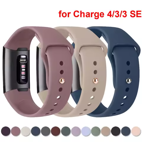 Silicone Strap for Fitbit Charge 3/Charge 4 Watch Band Bracelet Watchband for Fitbit Charge 4/Charge
