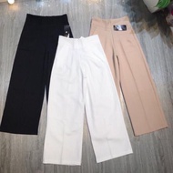 Quần Suông Quần Công Sở Ống Rộng Khóa Sườn Cạp Cao Mặc Đi Chơi Đi Học Đi Làm Loan Vũ MS2226