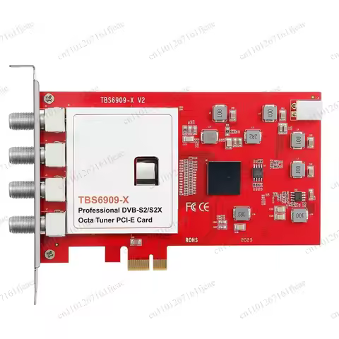 6909X V2 Octa Tuner PCIe Card DVB-S/S2/S2X H.265 TV Tuner