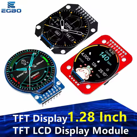 TFT Display 1.28 Inch TFT LCD Display Module Round RGB 240*240 GC9A01 Driver 4 Wire SPI Interface 24