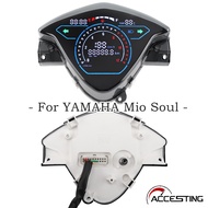 ชุดประกอบมาตรวัดความเร็วเครื่องวัด LED รถจักรยานยนต์แบบดิจิตอลใหม่สำหรับ YAMAHA Mio Soul