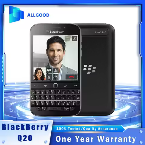 Original BlackBerry Classic Q20 4G LTE 3.5" 2GB RAM 16GB ROM 8MP Camera QWERTY Keyboard Optical Trac