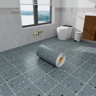 Miếng dán sàn không thấm nước dày chống mài mòn antiskip nhà vệ sinh hình nền tự dính miếng gạch dán