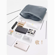 日本暢銷 - 手袋多間格內膽分隔包 內膽包袋中袋 手提袋中袋內膽 包包收納內膽袋 22 x 15cm - 紫色