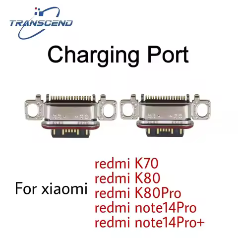 10-100PCS USB Connector Dock Plug Socket Charging Port for Xiaomi redmi K70 K80 K80PRO NOTE14PRO NOT