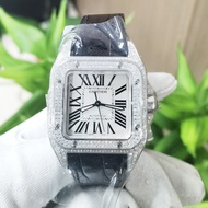 Santos Rear Diamond Mechanical Ladies Watch Watch Fully Automatic Cartier Cartier