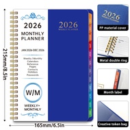 2026Annual Notebook Daily Planner 2026Annual Planner A5Coil Notebook Calendar Book Weekly Planner No