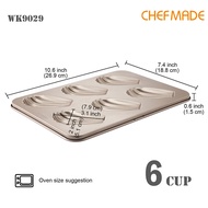 CHEF MADE 6 CUP MADELEINE PAN