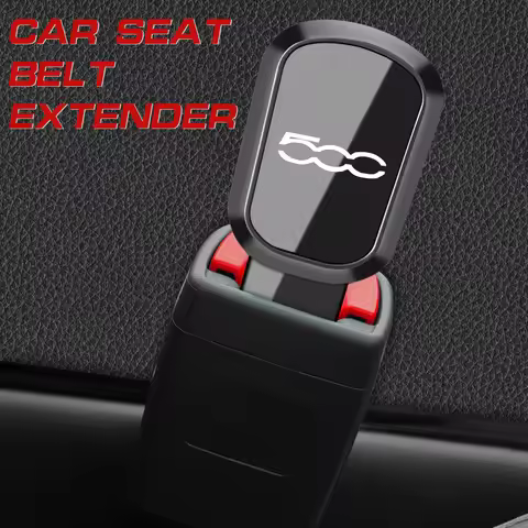 Car Mirrored Safety Belt Clip Extension for Fiat 500 X 500X 500C 500L 500E 500I Seatbelt Insert Lock