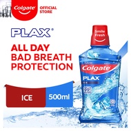 Colgate Plax Antibacterial Mouthwash Ice No-Alcohol Long-Lasting Freshness 500ml