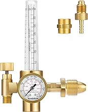 VIVOSUN Argon/CO2/Helium Regulator Emitter System w/ 50 PSI Fixed, Max. 4000PSI Inlet Pressure, Precise Brass Regulator for Gas Control in Hydroponic, Grow Tent, House Aquarium