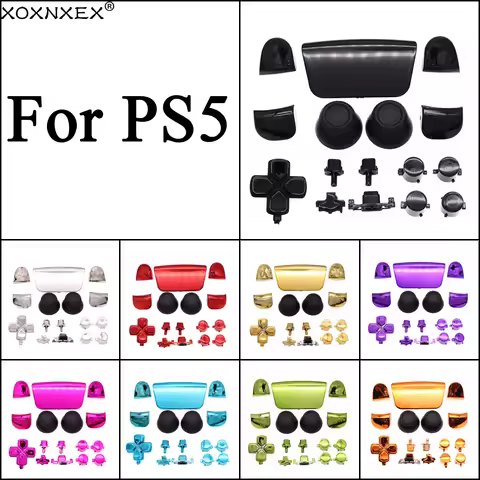 Full Set Buttons For PS5 V1 1.0 BDM-010 Controller Thumb Sticks Joystick Cap L1 R1 L2 R2 D-pad Share