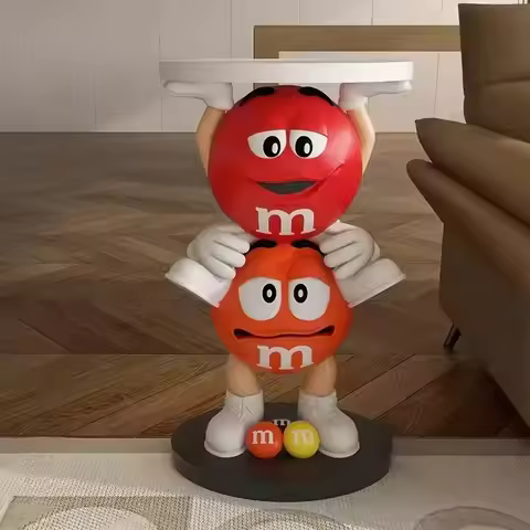 Sofa Side Coffee Table Creative Cartoon Beans Living Room TV Stand Ornaments Corner Table Bedside Ta