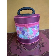 TAS RANTANG /TAS TENONG BULAT 5 liter TEMPAT BERAS MUAT 5 LITER COCOK UNTUK KONDANGAN/KOSMETIK/DLL