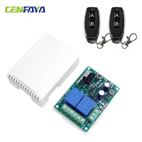 CENFAYA AC 110V 230V 220V 240V Wireless Remote Control Switch 433Mhz RF 10A 2CH Receiver Transmitter