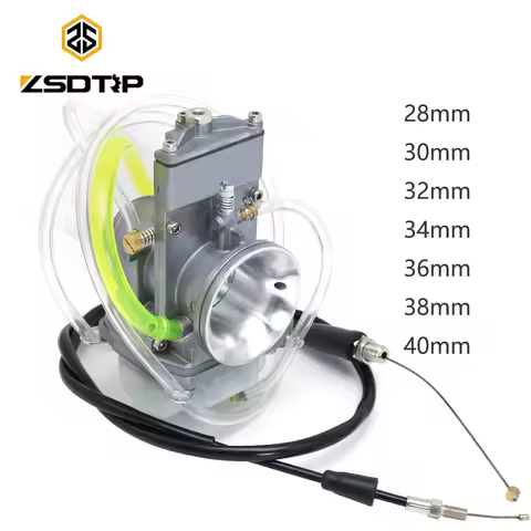 ZSDTRP 38mm 40mm For Lectron High Velocity Adjustable Power Jet Carburetor with Cable For YZ250F KX2