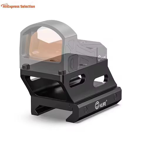Red Dot Riser Mount For RMR RMS RMSC Footprint Cut Reflex Sight Optic Riser Plate For Picatinny Rail