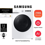 Samsung 7.5KG Wash &amp; 5KG Dry Front Load Washer Dryer | WD75T504DBW/FQ (Washing Machine,Mesin Basuh,洗衣机)