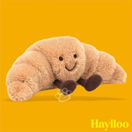 GANTUNGAN JELLYCAT Amuseables Croissant Bag Charm Jellycat Doll Jellycat Keychain Bakery Desserts Br