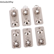 XO {Kk1e2z3fhy} 10 Pcs / 21x9mm Replace Metal Battery Silver Spring Contact Plate New Slot