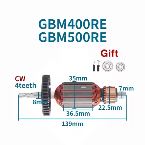 AC220-240V Armature for Bosch GBM400RE GBM 400RE GBM500RE GBM 500RE Electric Drill Rotor Anchor Stat