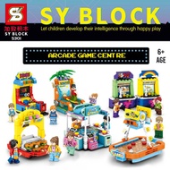 SY Sheng Yuan 5301 5301A 5301B 5301C 5301D 5301E 5301F Arcade Game Centre 6 in 1 Set Minifigures Bui