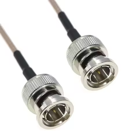 RG179 BNC Male to BNC Male Pug 75ohm Connector Video HD-SDI RF Jumper Pigtail Coaxial Coax Cable 15c