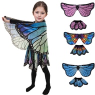Halloween Rainbow Butterfly Wings Cape Shawl Fairy Costume Monarch Butterfly Cape Child Butterfly Wi