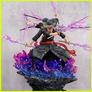 38cm Ashura Black Zoro Action Figure One Piece Figure Three heads and six arms Zoro