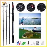 จัดส่งในประเทศไทย 1.8M Fishing Rod 4 Section Multi-Section Rod Ultralight Spinning Casting Lure Fish