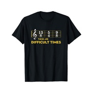 Musician Sheet Music - These Are Difficult Times T-Shirt 5P8U