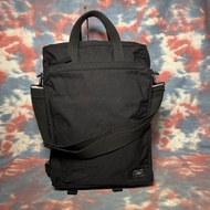 90% new porter tokyo 3way bag black briefcase 黑色尼龍三用袋 手提袋 斜揹袋 返工背囊 背包