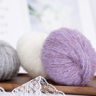 Cotton Yarn Seahorse Alpaca Mohair Wool DIY Material Package