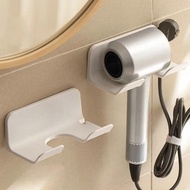Wall Mounted Hair Dryer Holder For Dyson Bathroom Shelf Without Drilling Plastic Hair Dryer Stand Bathroom Organizer