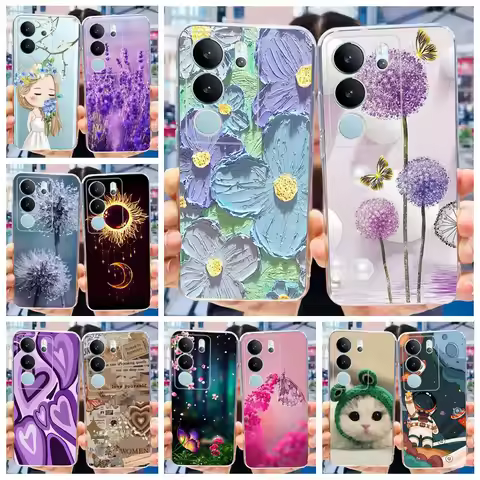 For Vivo V29 Case V2250 Popular Painted Back Cover Clear Silicone Soft TPU Phone Case For Vivo V29 P