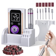 Nail Drill, Portable Electric Nail File 45000RPM, Rechargeable Nail Drill Professional with Bits & B