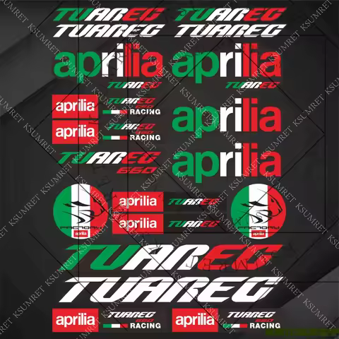 For Aprilia Tuareg Stickers Motorcycle Sticker Decal Tank Logo Decals Kit