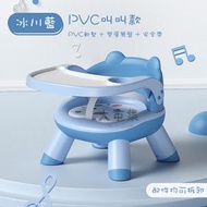 《多功能寶寶餐椅》—PVC軟墊 叫叫款(冰川藍)