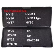 Lishi เครื่องมือ2 in 1 HY15 HY16 HY17 HY20 HY20R HY22 Kia2018 K9 K5 HY30 HYN11สำหรับ Hyundai Kia TOO