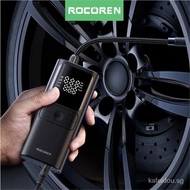 【In stock】Rocoren Car Inflator Air Pump Portable Compressor 12V High Pressure Digital Inflatable For Car Motorcycles Bicycle Electric Tire DVAN
