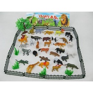 Wild animal model toy set