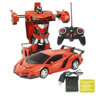 Transformers 2 in 1 Remote control car Kereta control Rc car（Includes rechargeable battery）