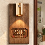 Acrylic vertical sweet doorstep sign with induction light HDB Unit Customised Unit Sign door sign  d