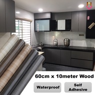 Wood Grain Sticker Wall paper Corak Kayu 木纹贴纸 Refinish Furniture Sticker Kabinet Wall paper Table Wa