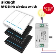 Wireless Switch RF433 Remote Control Switch Smart WiFi Switch RF433Mhz LED Wall Key Switch Relay Mod